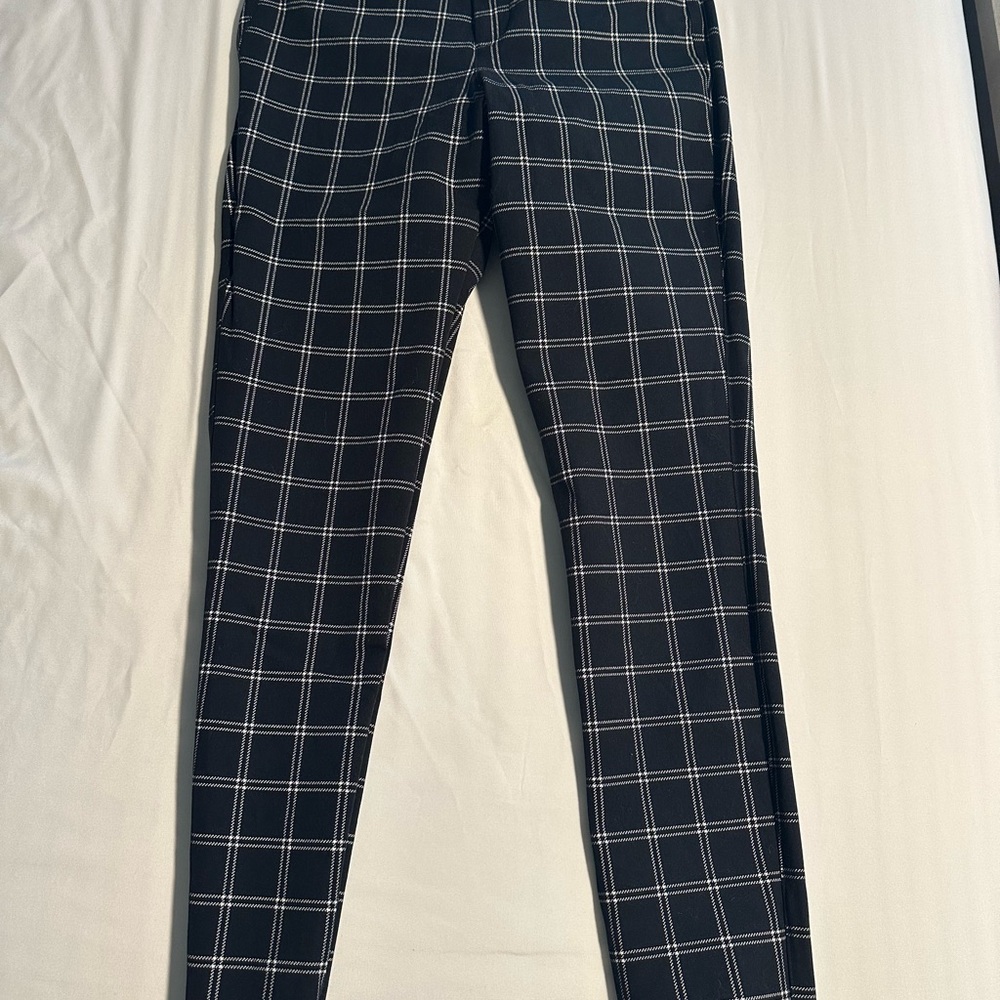 Black and White Plaid Pants